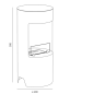 Estufa Bioetanol Interior Modelo Bern Negro