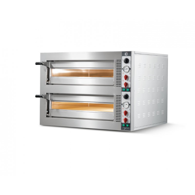 Horno eléctrico de Pizza Ø350 2 cámaras Tiepolo