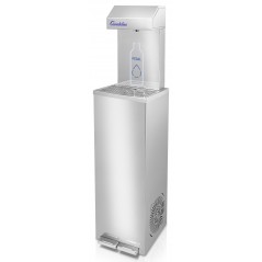 Fuente de agua manos libres con cabezal/llenabotellas AquaVanguard Canaletas