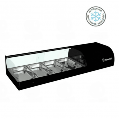 Vitrina refrigerada con cubetas cristal curvo Iron Movilfrit