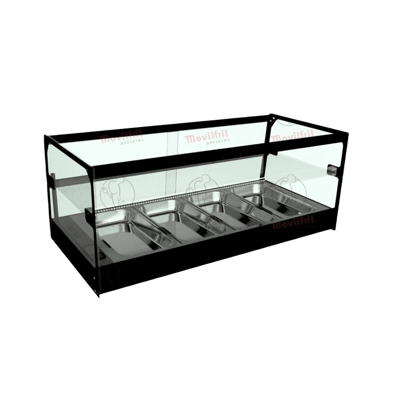 Vitrina refrigerada 2 pisos con cuba remota y cristal plano Cub Movilfrit