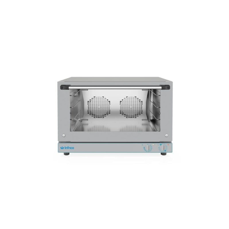 Horno eléctrico panadería 4 parrillas 600x400 mm o 4GN1/1 con 2 motores HE604PLUS Infrico