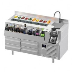 Mesa refrigerada para cocktails Bar Station 1600x700x1059 mm BST 1600 R Infrico