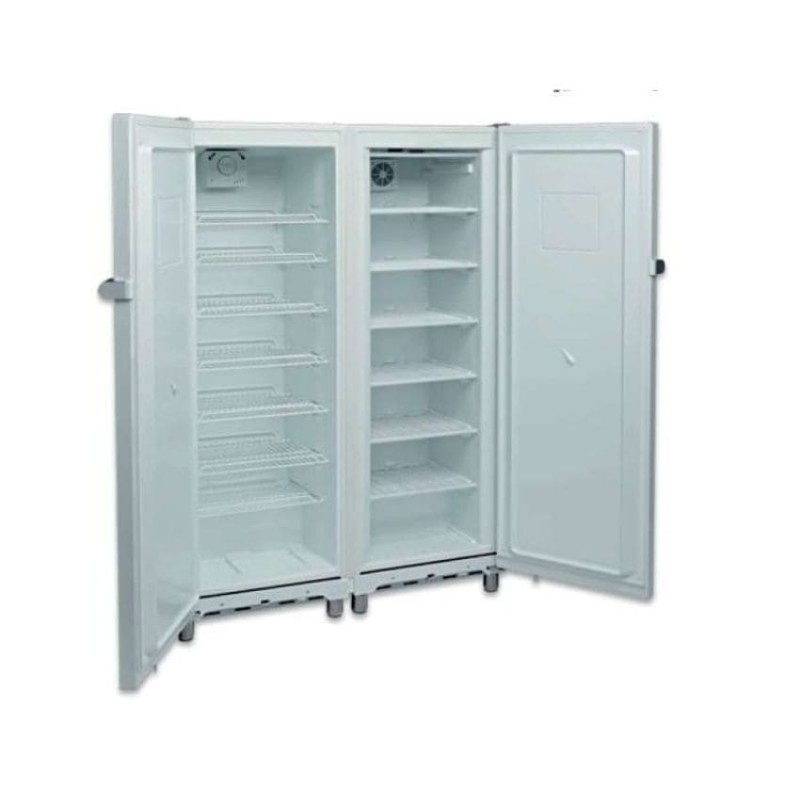 Armario de snack mixto Side by Side 2 puertas 600 litros lacado en blanco Aveiro