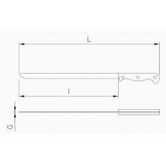 Cuchillo jamonero ILAFLON RESIST