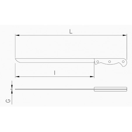 Cuchillo jamonero ILAFLON RESIST