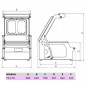 Termoselladora manual TS-170 con molde 320x260 mm (1/2GN) y 1 barqueta Ak By Ramon