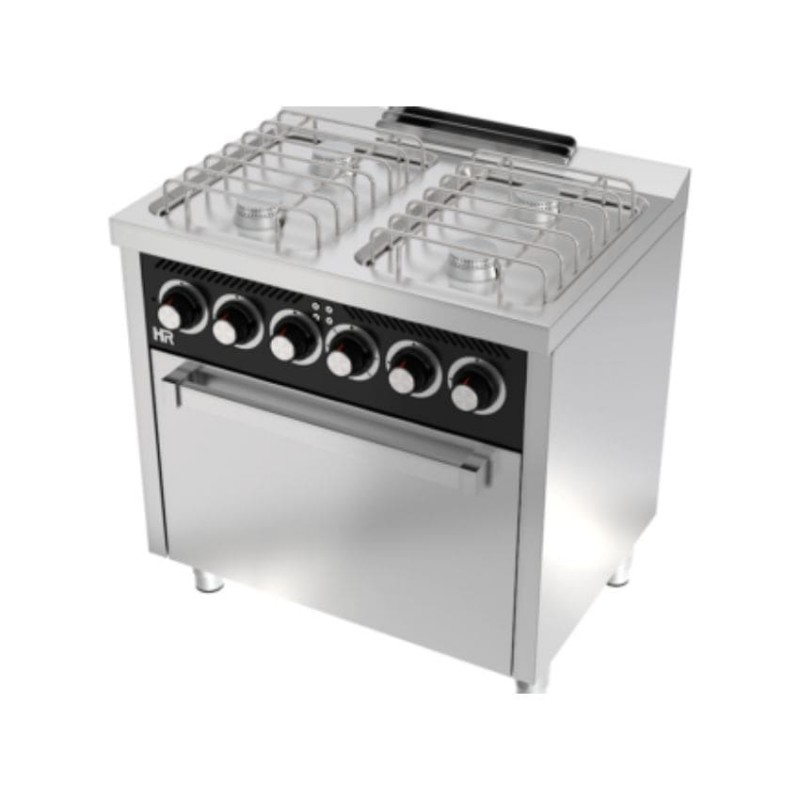 Cocina a gas con horno eléctrico BASIC 4 fuegos fondo 600 modelo CB4F600HE HR FAINCA