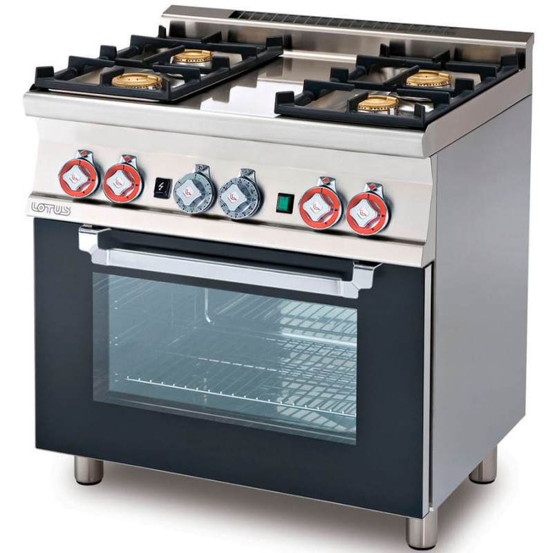 Cocina a gas con horno con grill, 4 fuegos- Modelo CF4-68G