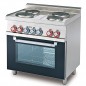 Cocina mixta 4 fuegos a gas y horno eléctrico con Grill- Modelo CF4-68GEM-