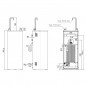 Fuente llena botellas con sensor IR FP 002 LLB MED LINE Portinox