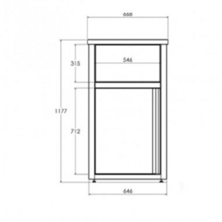 Contenedor fast food con rampa Distform