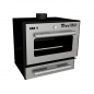 Horno de brasa con puerta de cristal HBR Movilfrit