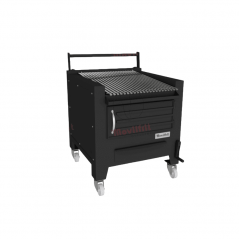 Barbacoa de brasa con parilla inoxidable. Modelo BM Movilfrit.