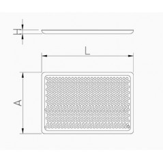 Bandeja pastelera de aluminio perforada