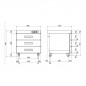 Carro caliente para mantenimiento de temperatura CCB bandejas GN 1/1 Edenox Carro caliente para mantenimiento de temperatura CCB bandejas GN 1/1 Edenox