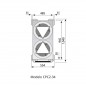 Carro caliente dispensador de platos de nivel constante CPC Edenox