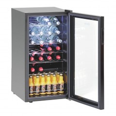 Expositor refrigerado de cristal con 6 estantes y 88 litros Bartscher