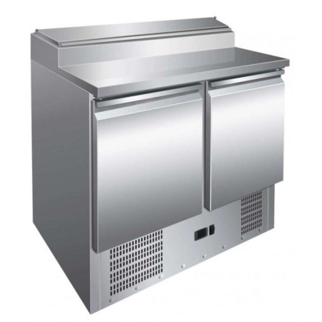 Mesa refrigerada preparación de ensaladas acero inox fondo 700 Pekín