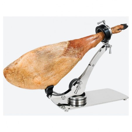 Jamonero Buarfe Champions Acero Inox 360º. Base de acero inoxidable