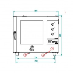 Horno mixto de Panadería FM Serie Bakery STB 606 M