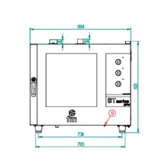 Horno a gas de panadería FM Serie Bakery STB 606 M GAS