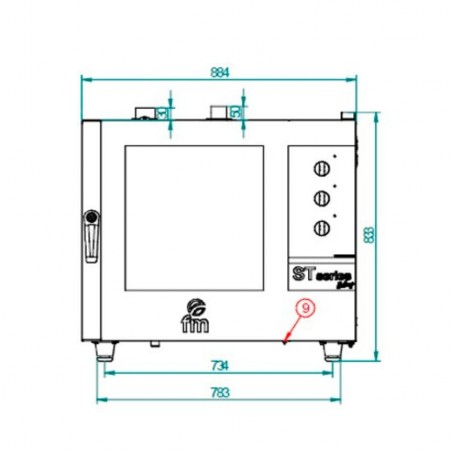 Horno a gas de panadería FM Serie Bakery STB 606 M GAS