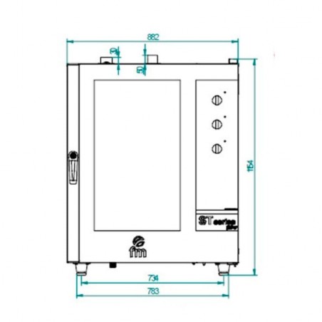 Horno mixto de panadería FM Serie Bakery STB 610 V7