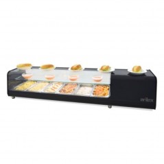 Vitrina refrigerada de tapas doble con parrillas y cristal recto VTL VISION DOBLE