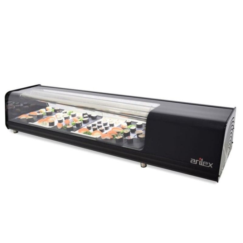 Vitrina refrigerada de sushi con parrillas y cristal recto VTL VISION SUSHI