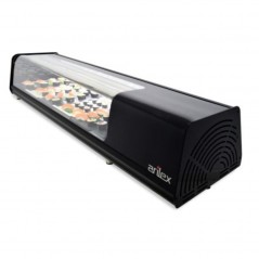 Vitrina refrigerada de sushi con parrillas y cristal recto VTL VISION SUSHI