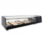 Vitrina refrigerada de sushi con parrillas y cristal recto VTL VISION SUSHI