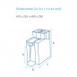 Fuente de agua con gas refrigerada sobremesa Columbia CS 20 con filtración