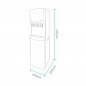 Fuente de agua refrigerada y caliente de pie Columbia FC 725 UV con filtración