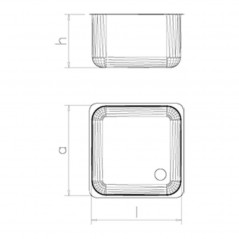 Fregadero inox con soporte 2 cubetas y 2 escurridores