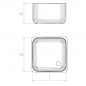Fregadero inox con soporte y entrepaño, 2 cubetas y 2 escurridores Fregadero inox con soporte y entrepaño, 2 cubetas y 2 escurridores