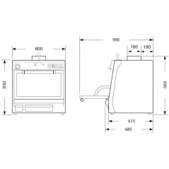 Horno de brasa 80 Black AB Pira - 115 comensales