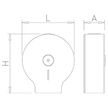 Dispensador de rollos de papel higiénico