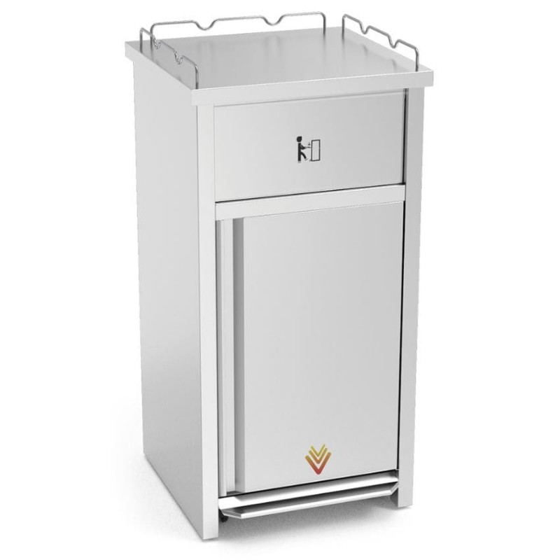 Contenedor inox XS para vaciado de bandejas (Fast-Food)