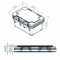 Contenedor isotérmico C-30 S1Edenox 1 bandeja GN 1/1-200 Contenedor isotérmico C-30 S1Edenox 1 bandeja GN 1/1-200
