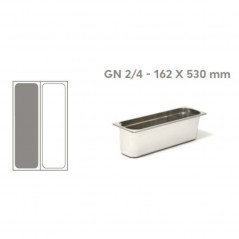 Cubeta GN 2/4 162 X 530 mm INOX 18/10