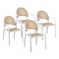 Sillón de Terraza en Polipropileno Modelo Senia - Pack 4 unidades Sillón de Terraza en Polipropileno Modelo Senia - Pack 4 unidades