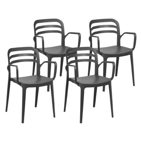 Sillón Terraza Polipropileno Modelo Baqueira 2 - Pack 4 unidades