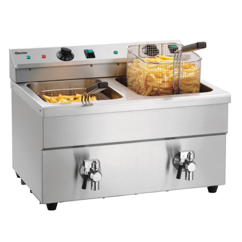 Freidora de inducción 2x8L Plus Bartscher