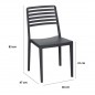 Silla Terraza Polipropileno Modelo ROW 1 – Pack de 4 Unidades Silla Terraza Polipropileno Modelo ROW 1 – Pack de 4 Unidades