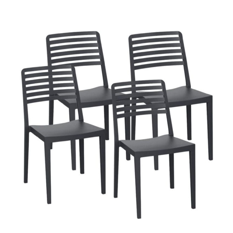 Silla Terraza Polipropileno Modelo ROW 1 – Pack de 4 Unidades Silla Terraza Polipropileno Modelo ROW 1 – Pack de 4 Unidades