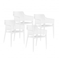 Sillón Terraza Polipropileno Modelo Boomerang – Pack de 4 Unidades