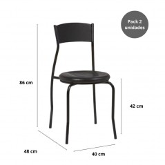 Silla Interior Modelo Asia – Pack de 2 Unidades