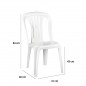 Silla polipropileno color blanco Modelo Joy - Pack 4 unidades Silla polipropileno color blanco Modelo Joy - Pack 4 unidades