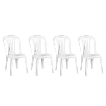 Silla polipropileno color blanco Modelo Joy - Pack 4 unidades